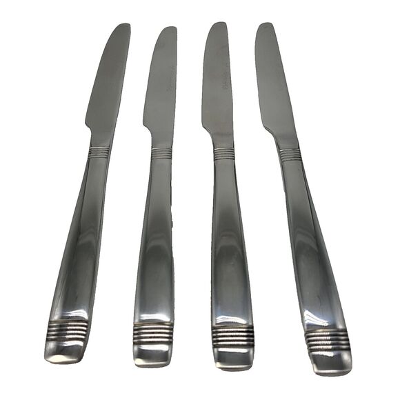 DOKAWORLD Silverware Stainless Steel Flatware Knife Cutlery Set of 4 Knives - Picture 1 of 12